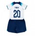 Engeland Phil Foden #20 Babykleding Thuisshirt Kinderen WK 2022 Korte Mouwen (+ korte broeken)